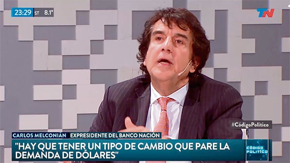 “Lo que pasa es que esto es un incendio”, dijo para justificar las retenciones.