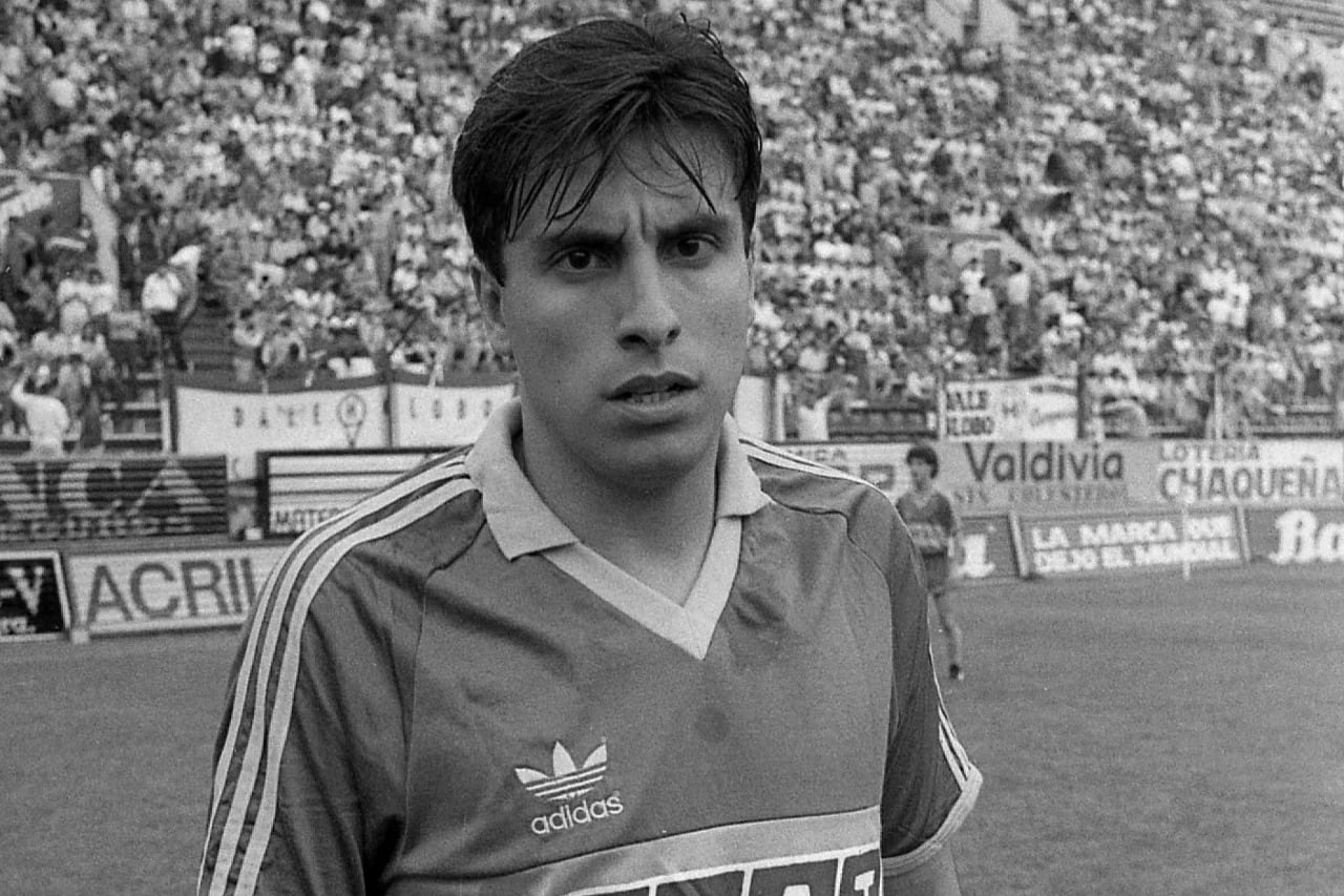 Un juvenil Graciani en su primera etapa en Boca.