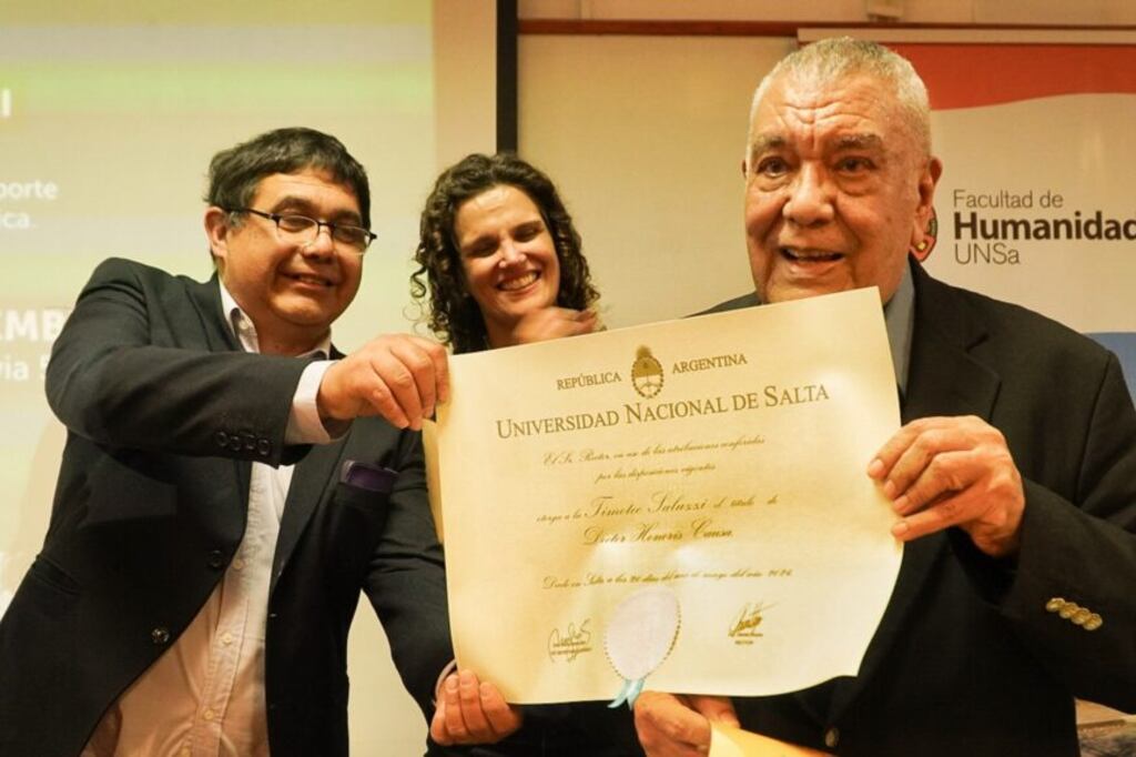 Saluzzi, con Hoyos y Fiore.