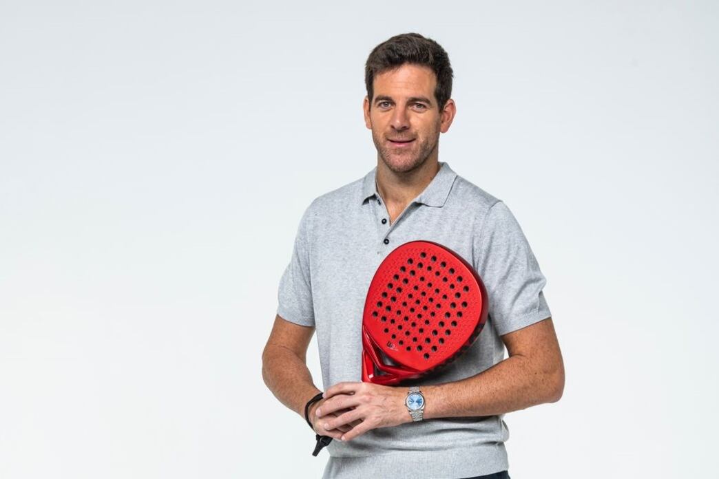 Del Potro, en el mundo de las palas.