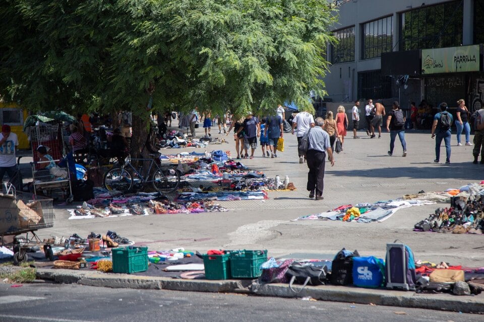 El operativo donde levantaron los puestos de los manteros en Retiro fue realizado el sábado. Imagen: GCBA 