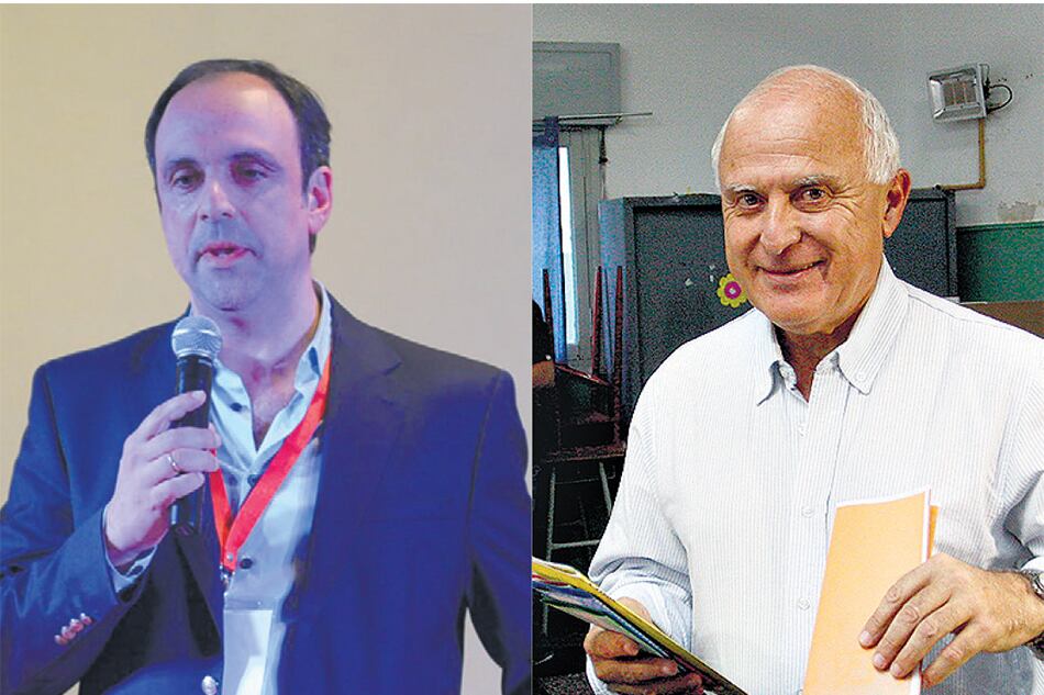El intendente José Corral y el gobernador Miguel Lifschitz.