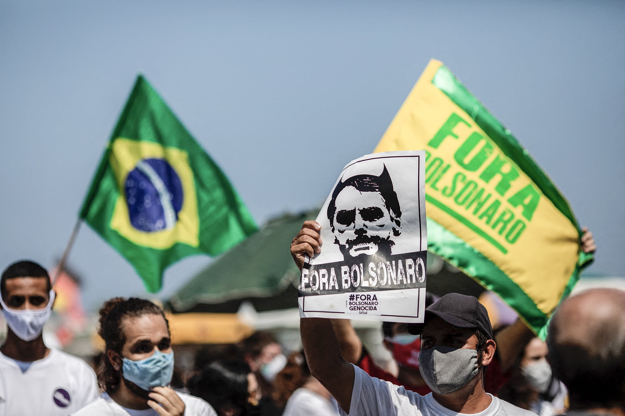 Marcha de este domingo en San Pablo.