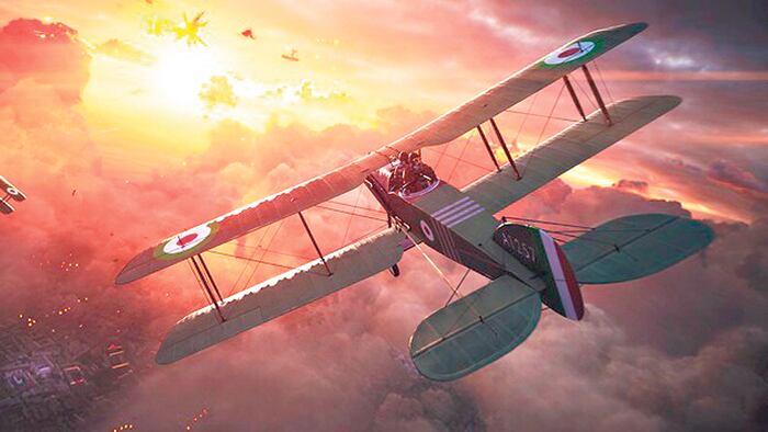 Cosa rara en el orbe digital: en Battlefield 1 hay tanques primitivos, biplanos y armas rudimentarias.