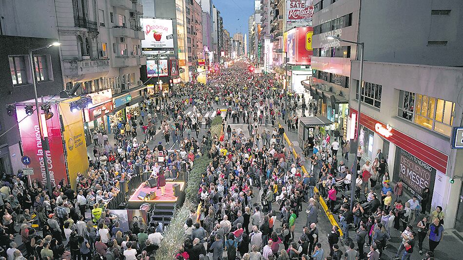 La inauguración de la avenida el sábado pasado.