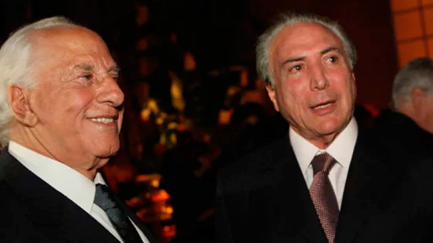 Yunes y Temer en otros tiempos: hoy el primero está detenido, el segundo está rodeado por acusaciones de corrupción.