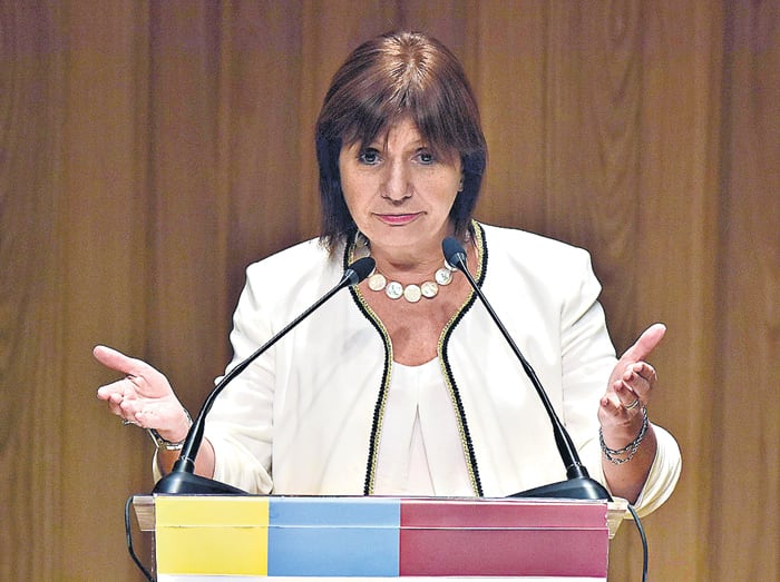 La ministra de Seguridad, Patricia Bullrich, adelantó que las policías accionarán contra los piquetes.