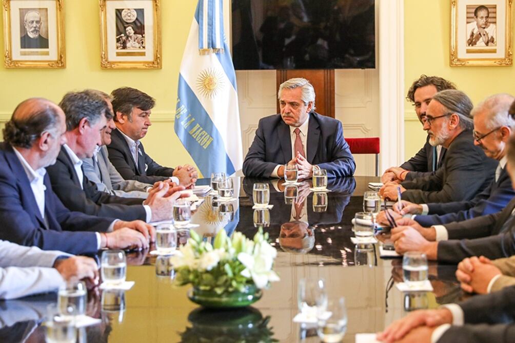 Alberto Fernández recibió a la Mesa de Enlace pocos días después de asumir.