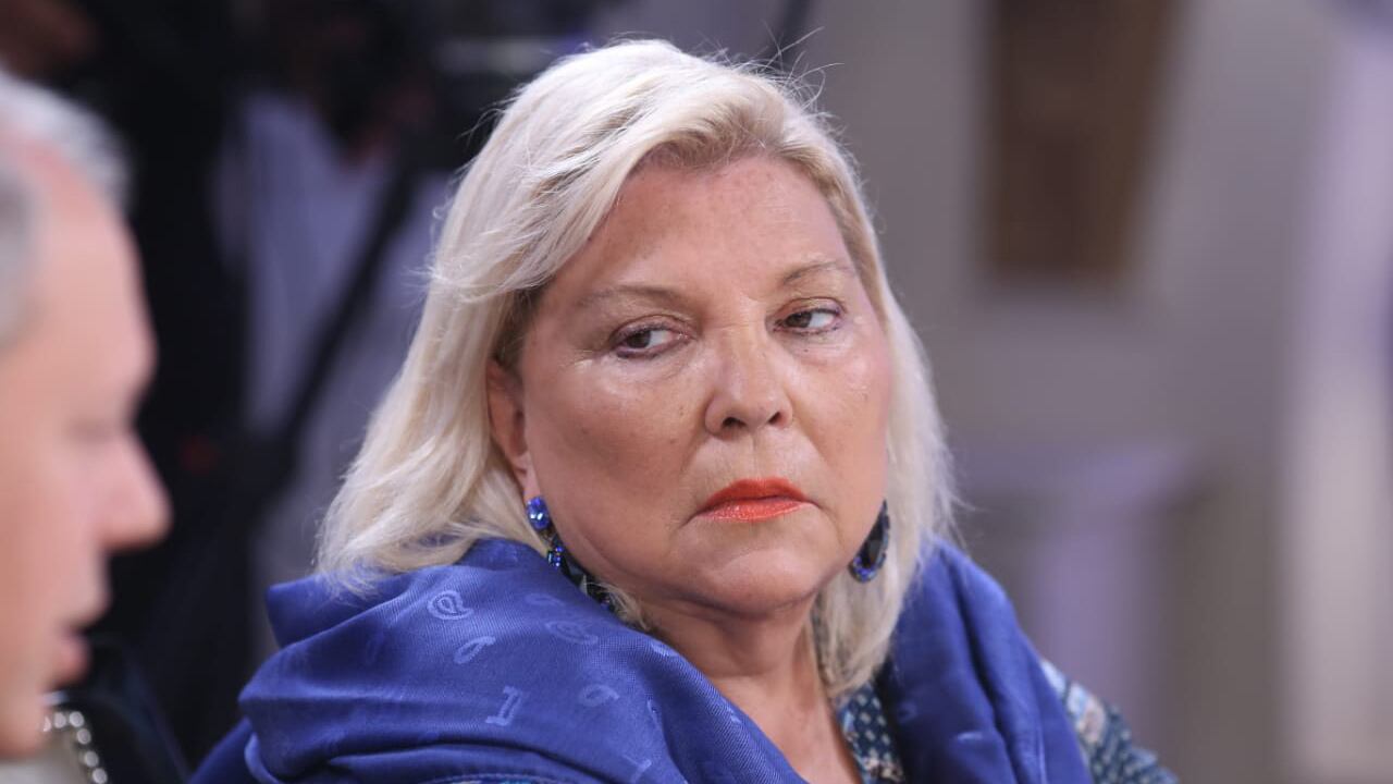 Elisa Carrió volvió anoche a los estudios de televisión.