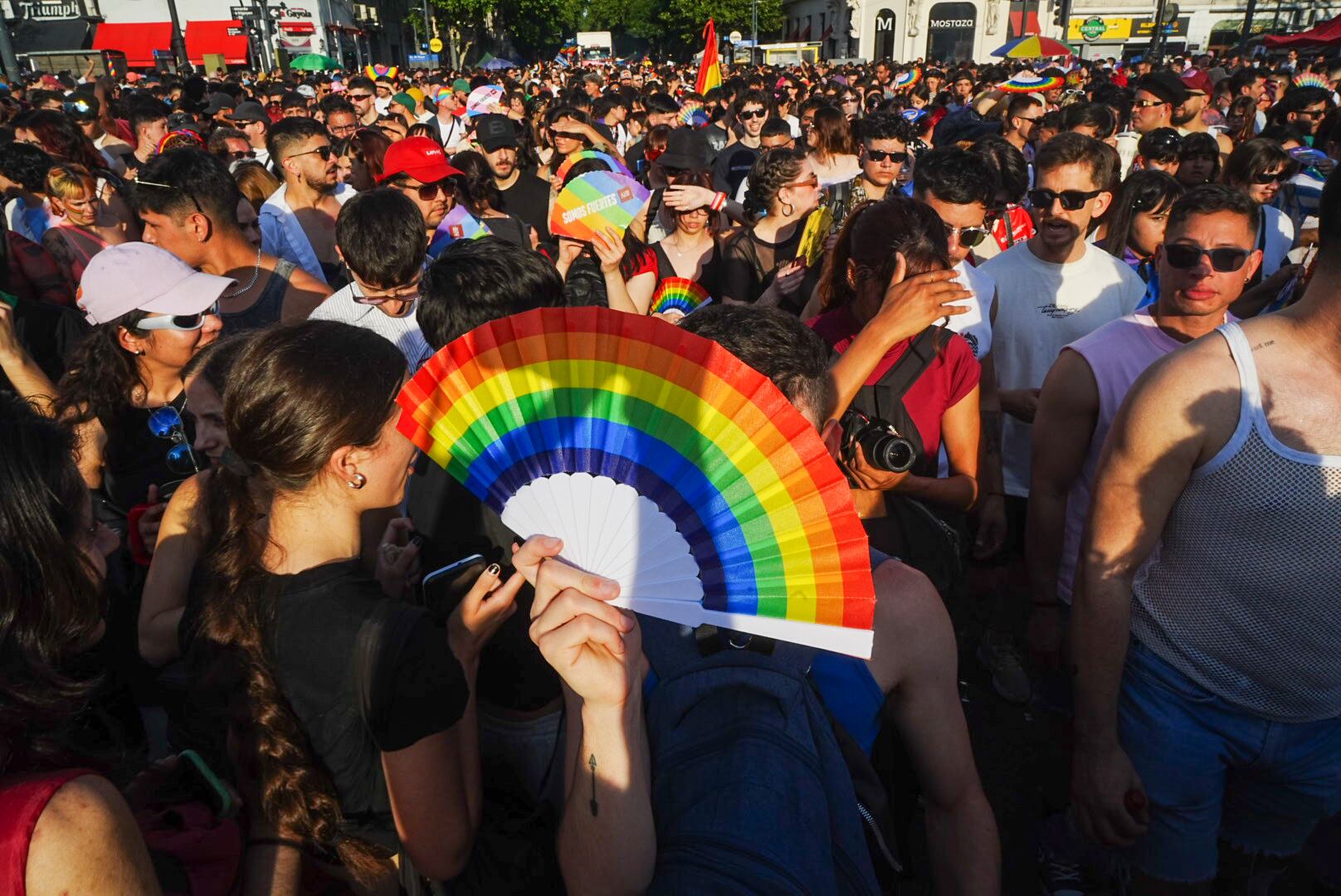 Diversidad de miradas en la marcha.