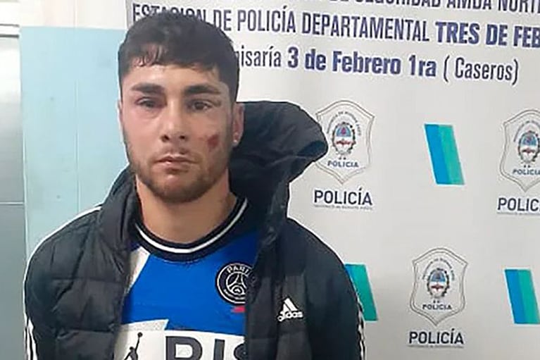 Ezquiel Cirigliano, en el momento de su detención.