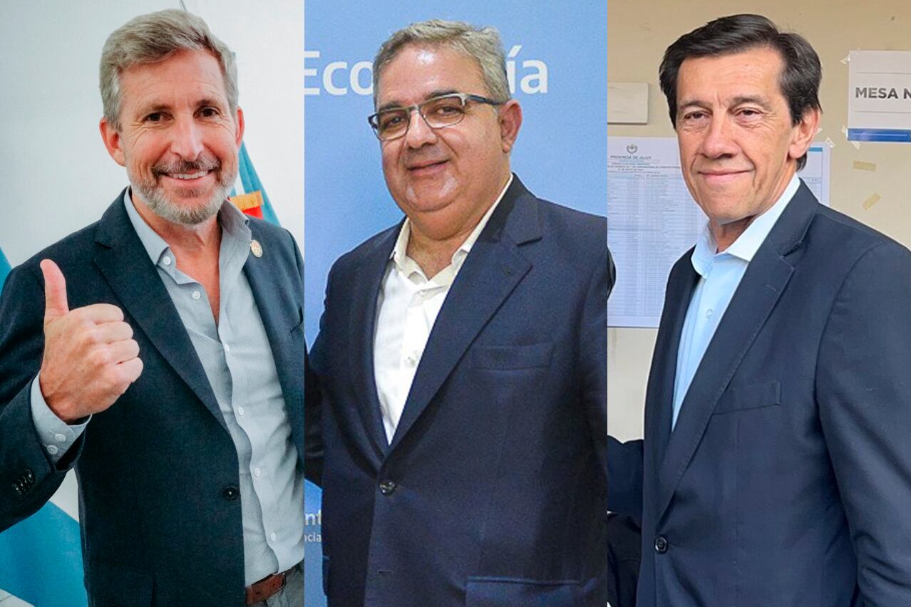 Los gobernadores Rogelio Frigerio, Raúl Jalil y Carlos Sadir.