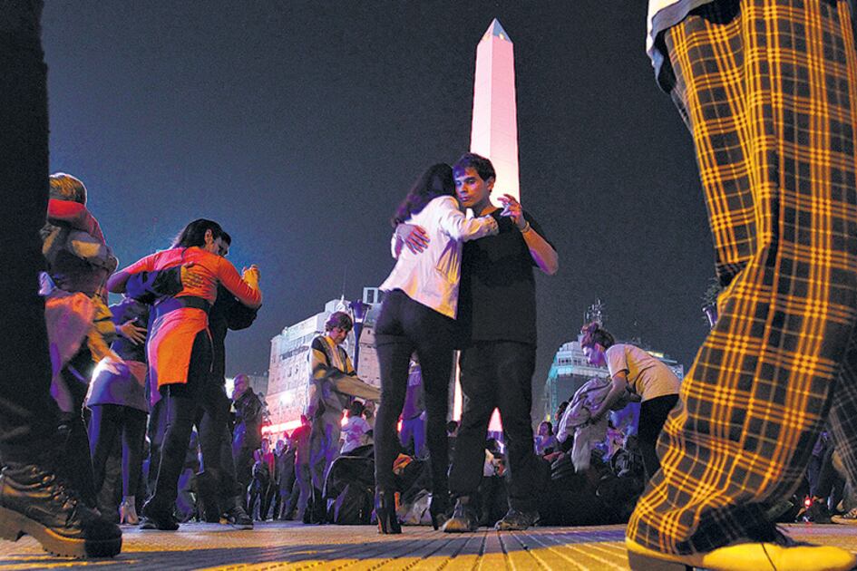 Una de las protestas montadas por los representates del colectivo #ElTangoNoSeClausura.
