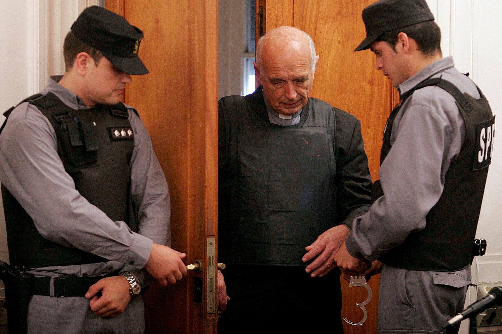 El cura Christian Federico Von Wernich, condenado por siete asesinatos.