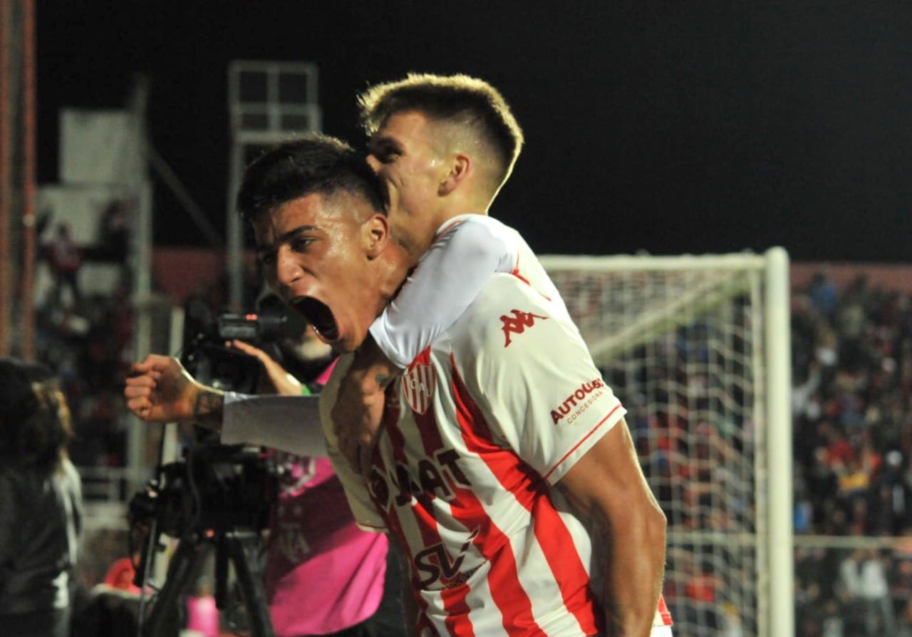 Marabel celebra el gol del triunfo de Unión