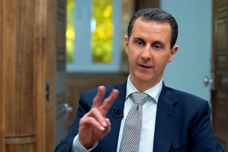 Bashar Al Assad dijo que Estados Unidos es cómplice de los terroristas.