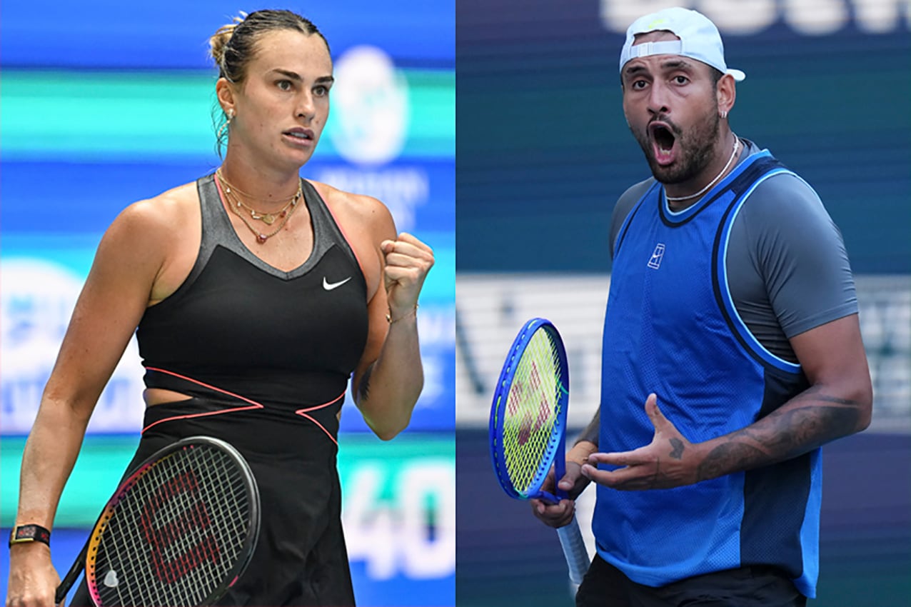 Sabalenka y Kyrgios, protagonistas del duelo del sexo