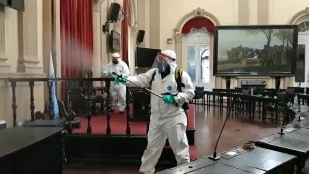 La semana pasada fumigaron dentro del recinto