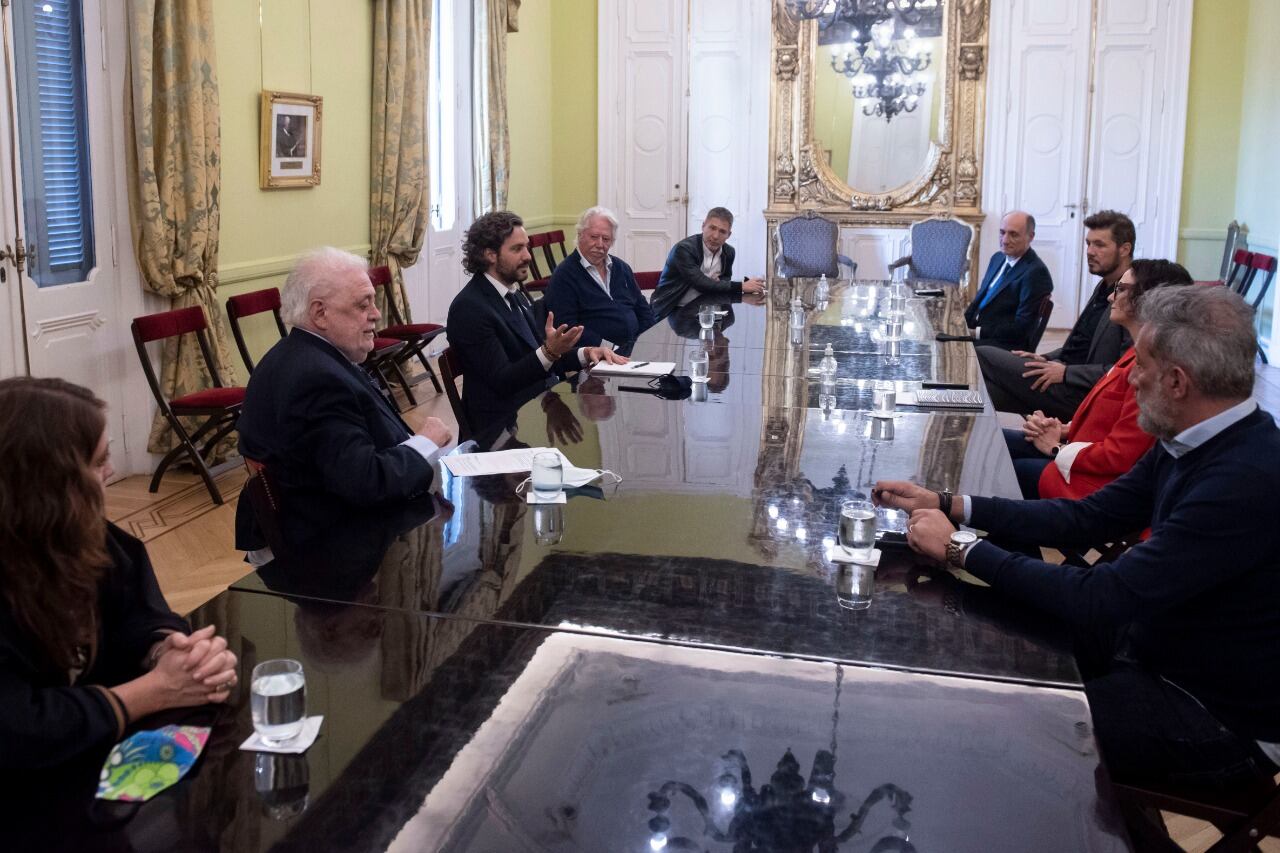 "Fue un encuentro muy productivo", señaló Cafiero al finalizar.