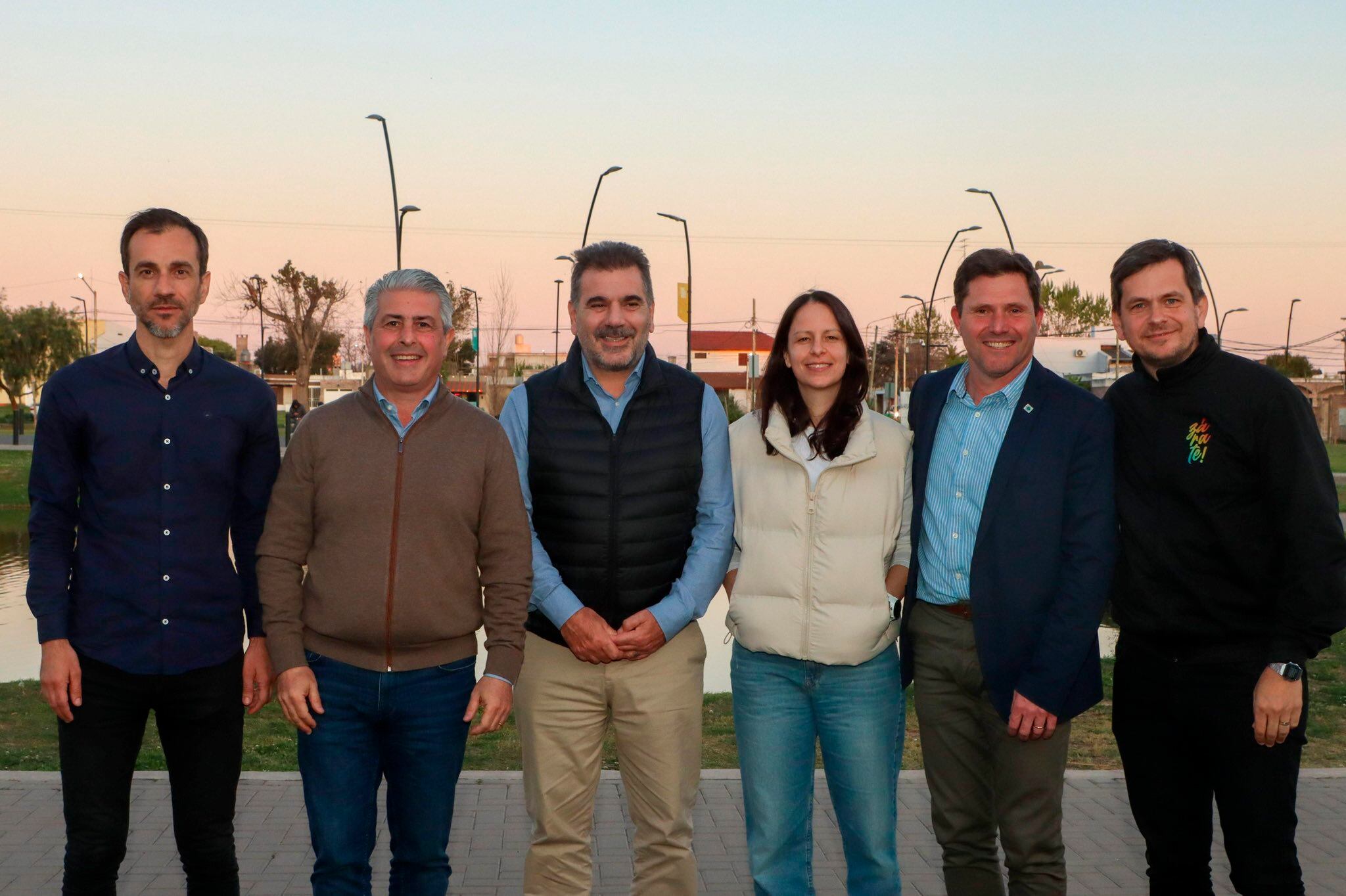 Ritondo con Soledad Martínez, Pablo Petracca y Javier Martínez.