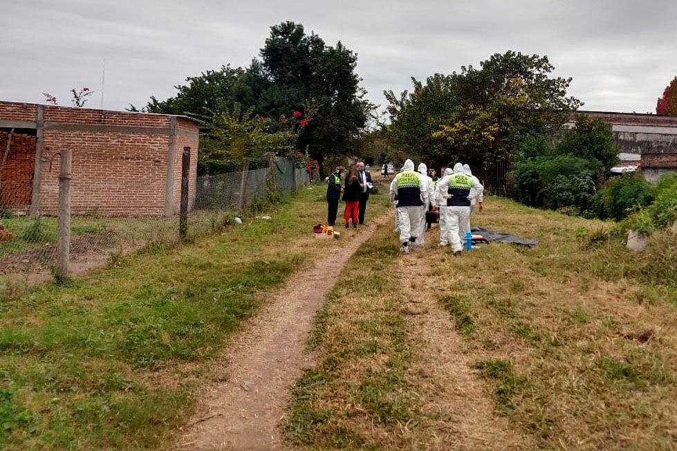 Lugar donde encontraron el cuerpo de Lorena Zelaya en Concepción, Tucumán.