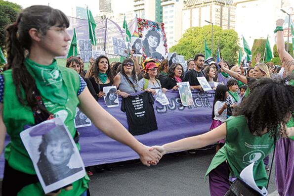 La marcha coronó un nuevo paro de mujeres: el primero fue justamente por la muerte de Lucía.