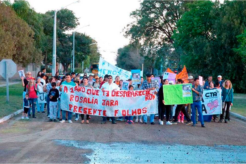 Rosalía desapareció en julio de 2017 y su cuerpo fue encontrado un año después.