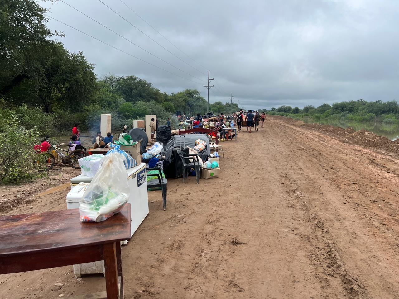 Esperando el traslado, a principios de este año