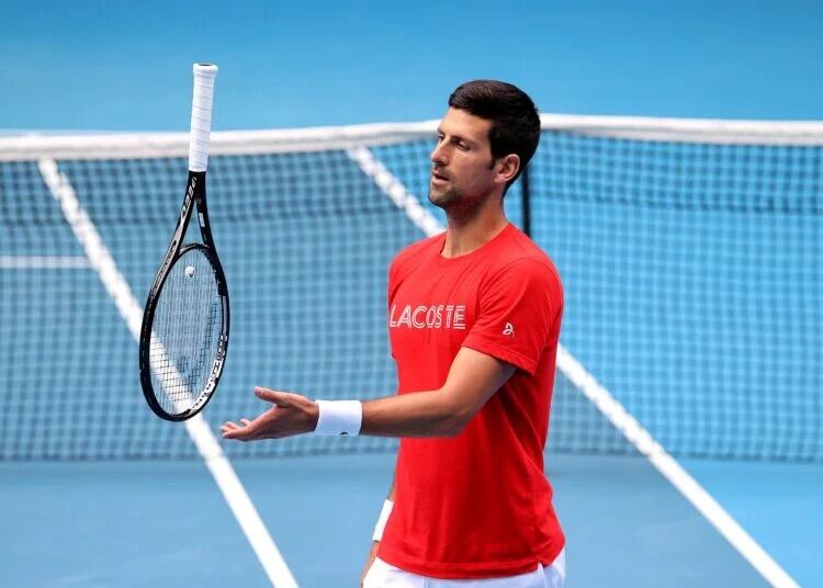 Djokovic volvió a entrenarse en Australia.