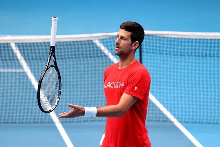 Djokovic volvió a entrenarse en Australia.