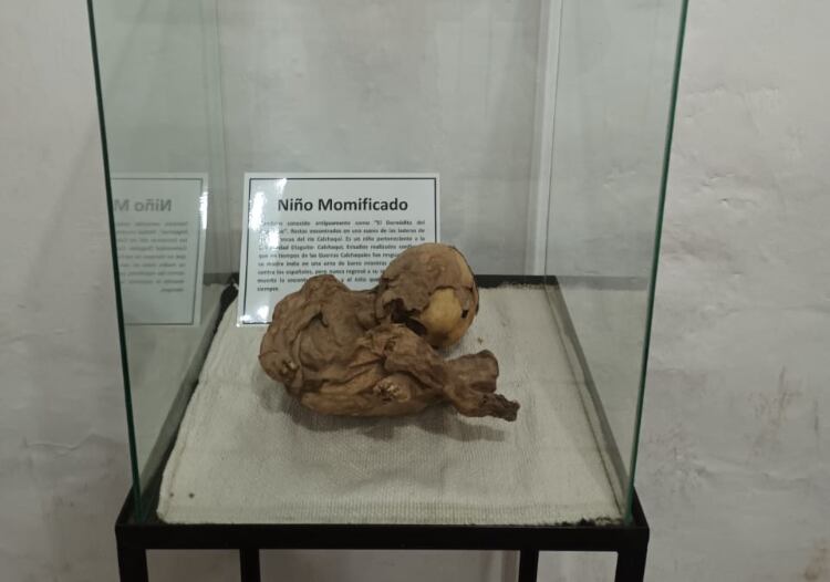 El niño que se exhibe en el Museo de San Carlos. 