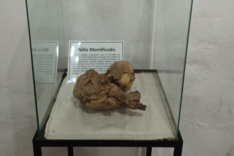 El niño que se exhibe en el Museo de San Carlos.