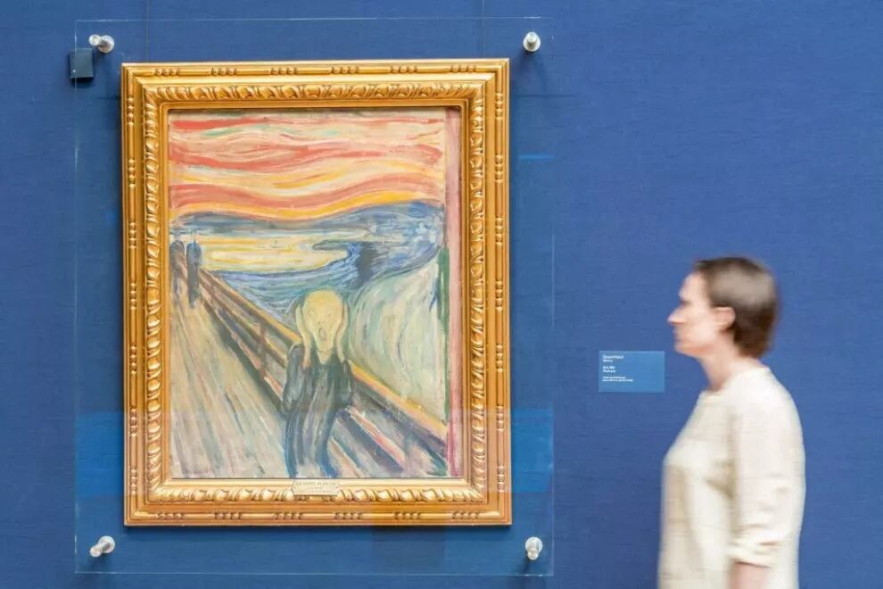 "El Grito", de Edvard Munch, expuesto en el Museo Nacional de Noruega 