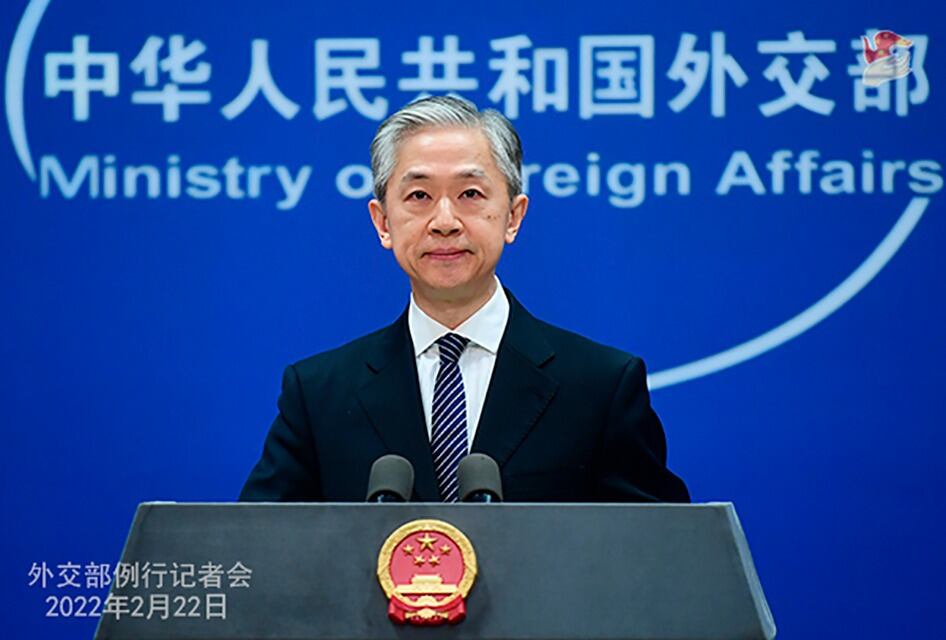 Wang Wenbin, portavoz del Ministerio de Asuntos Exteriores chino.