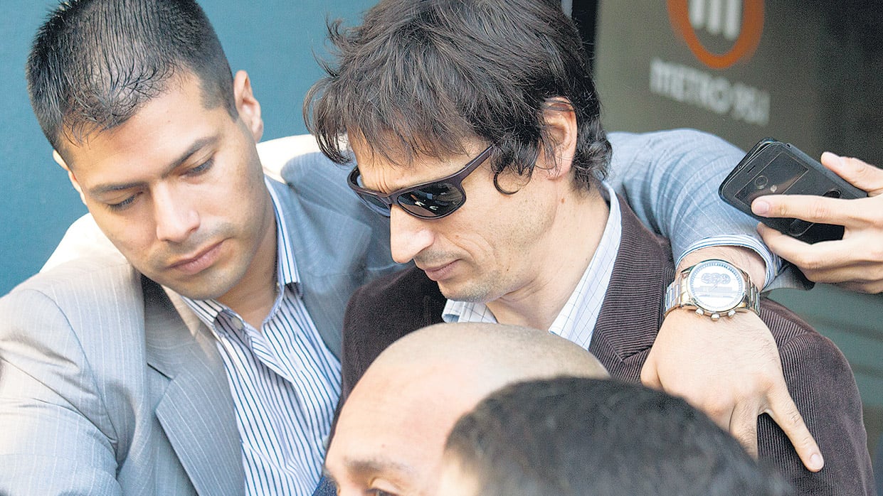 A Diego Lagomarsino le pusieron ayer una pulsera electrónica.