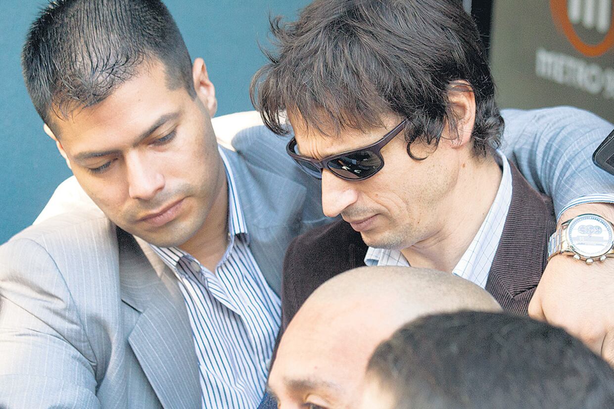 A Diego Lagomarsino le pusieron ayer una pulsera electrónica.