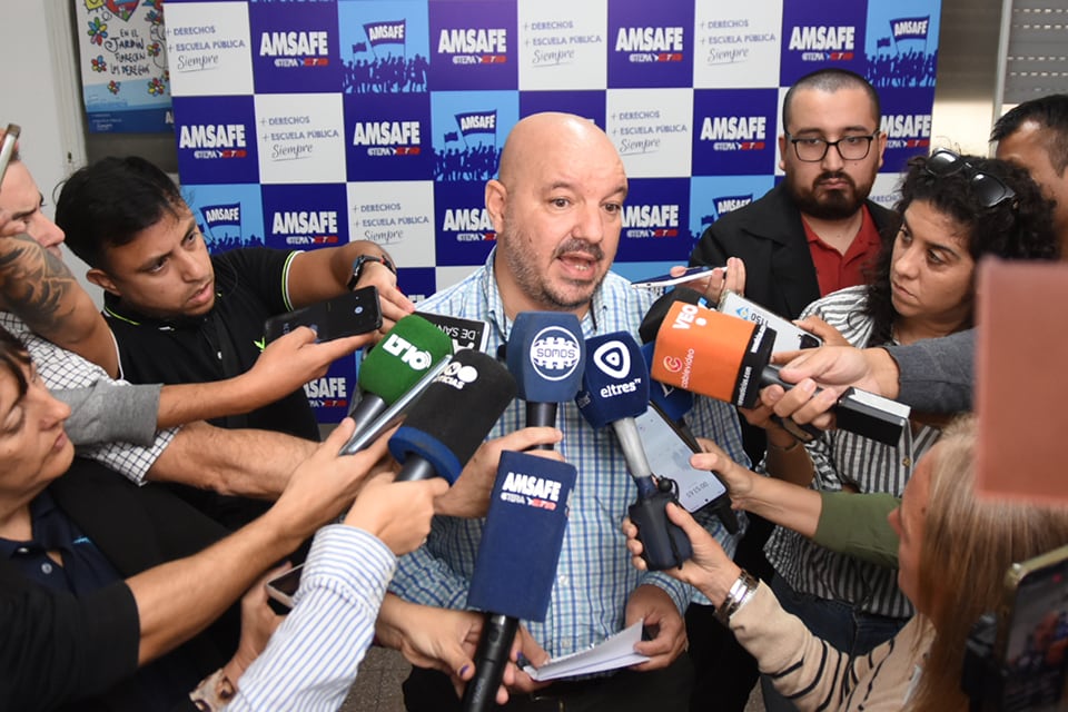 El secretario general de Amsafé provincial, Rodrigo Alonso. 