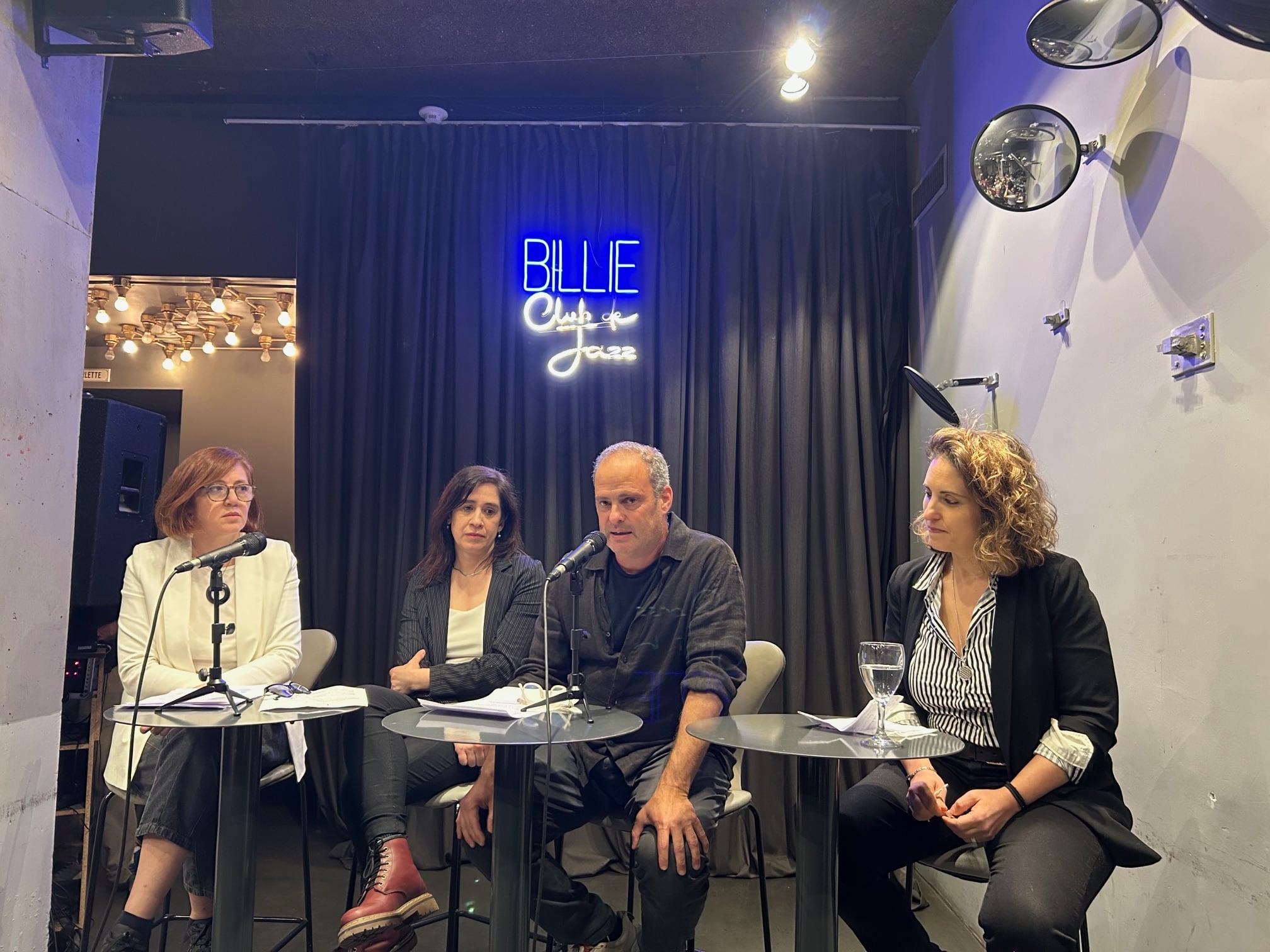 Graciano Maro, Sebastián Blutrach, Natalia Calcagno y Anabella Museri.