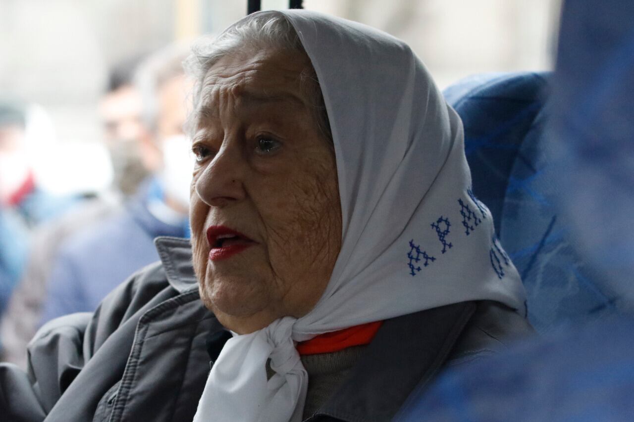 La titular de la Asociación de Madres de Plaza de Mayo, Hebe de Bonafini.