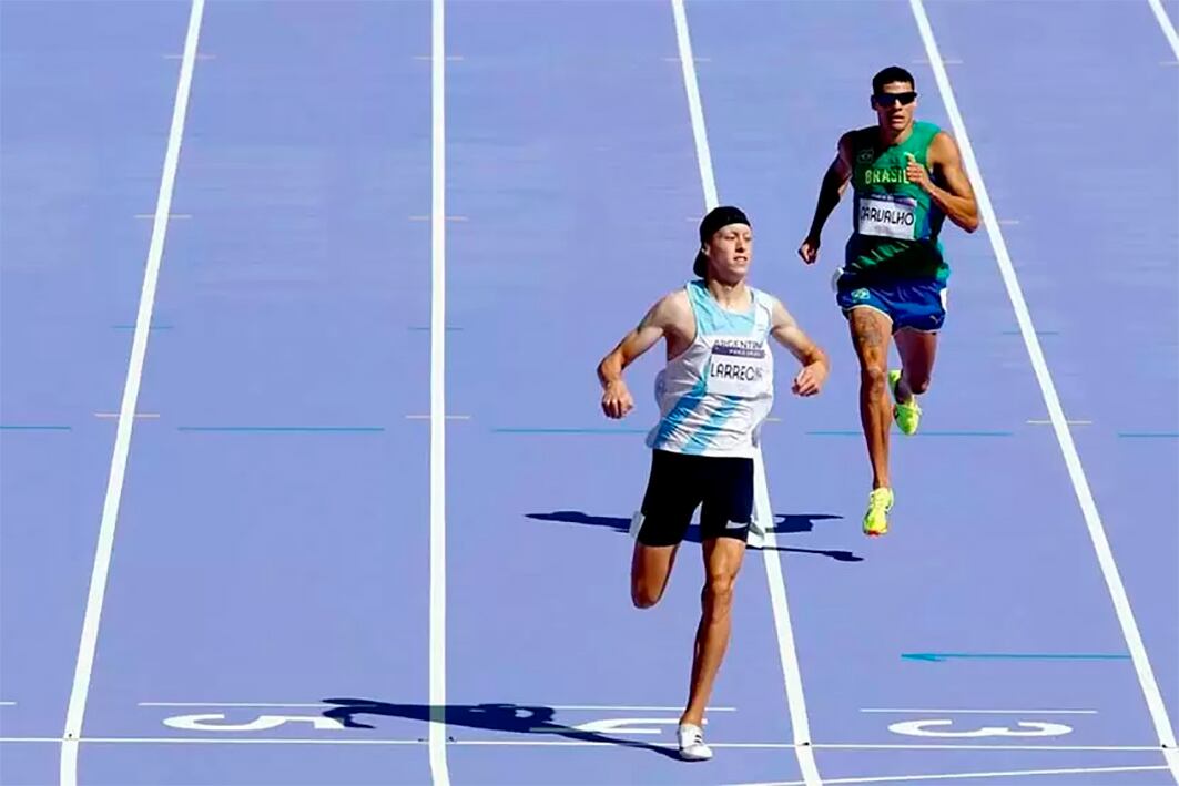 Elián Larregina durante los Juegos de París 2024,