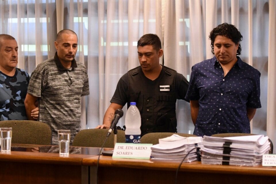 Los imputados del femicidio, Marcos Bazán y Marcelo Villalba durante las audiencias del segundo juicio oral por el crimen de Anahí Benitez.