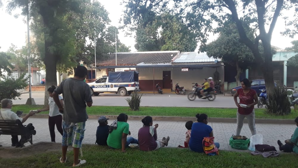 Vigilia de familiares de los detenidos frente a la Comisaría