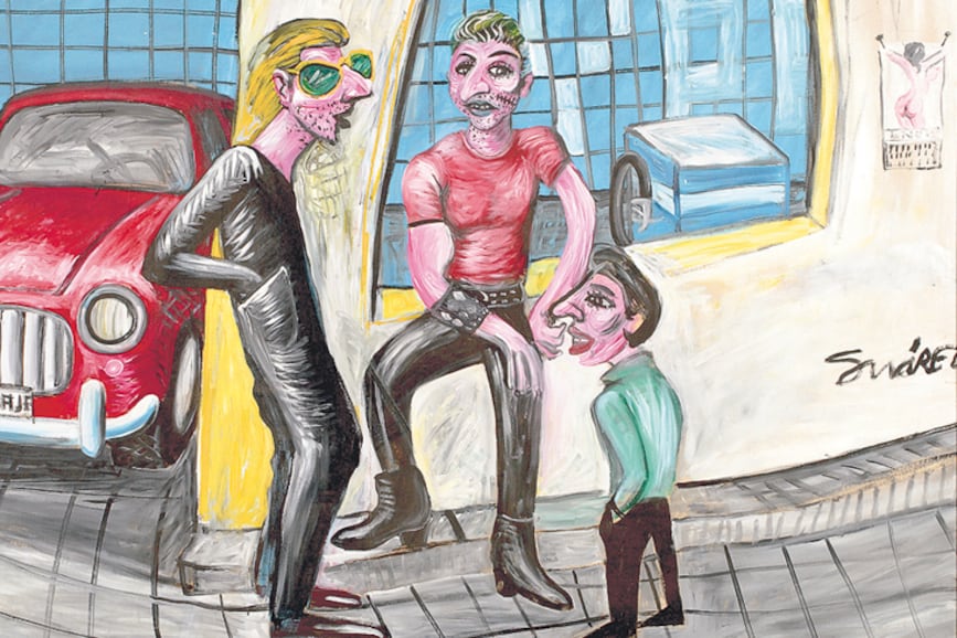 El heavy metal, el petiso y el enano en el taller mecánico, 1984.