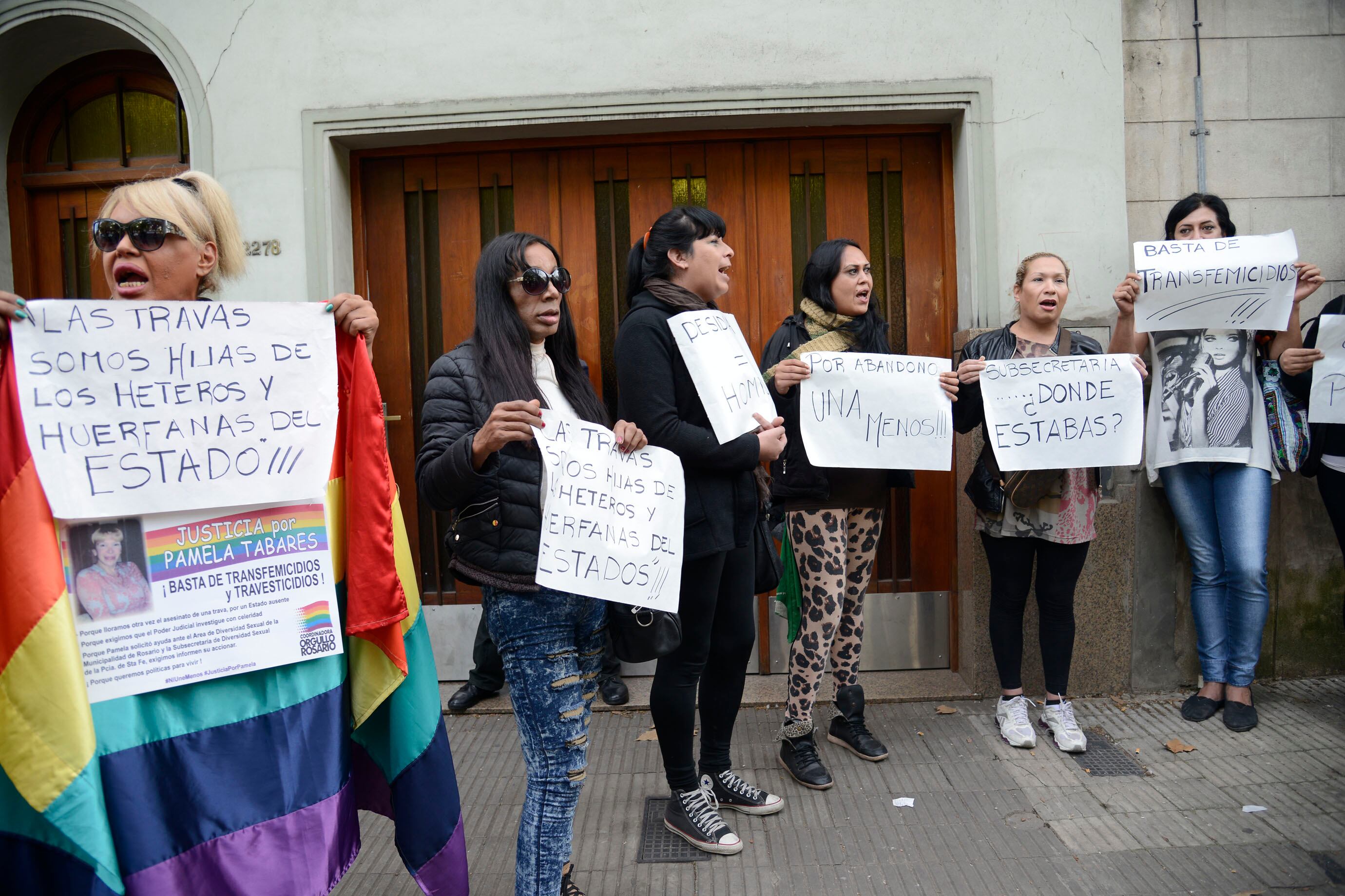 Las compañeras de Pamela reclamaron políticas públicas y denunciaron abandono estatal.