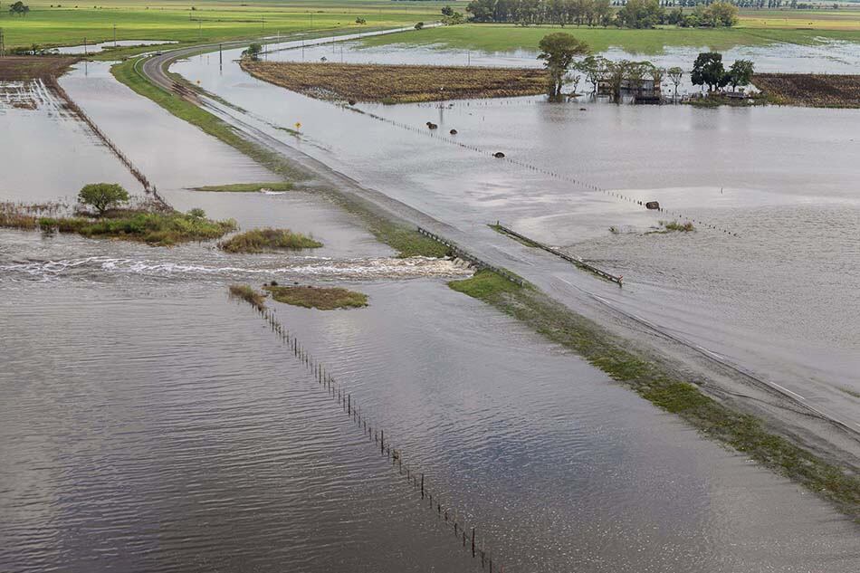 En Arroyo Seco cayeron 400 milímetros y el agua llegó a lugares de la localidad que nunca se habían inundado.