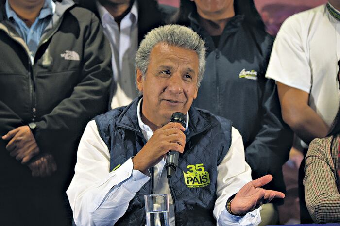 Lenín Moreno, candidato de Alianza PAIS, se muestra confiado de poder ganar en primera vuelta.