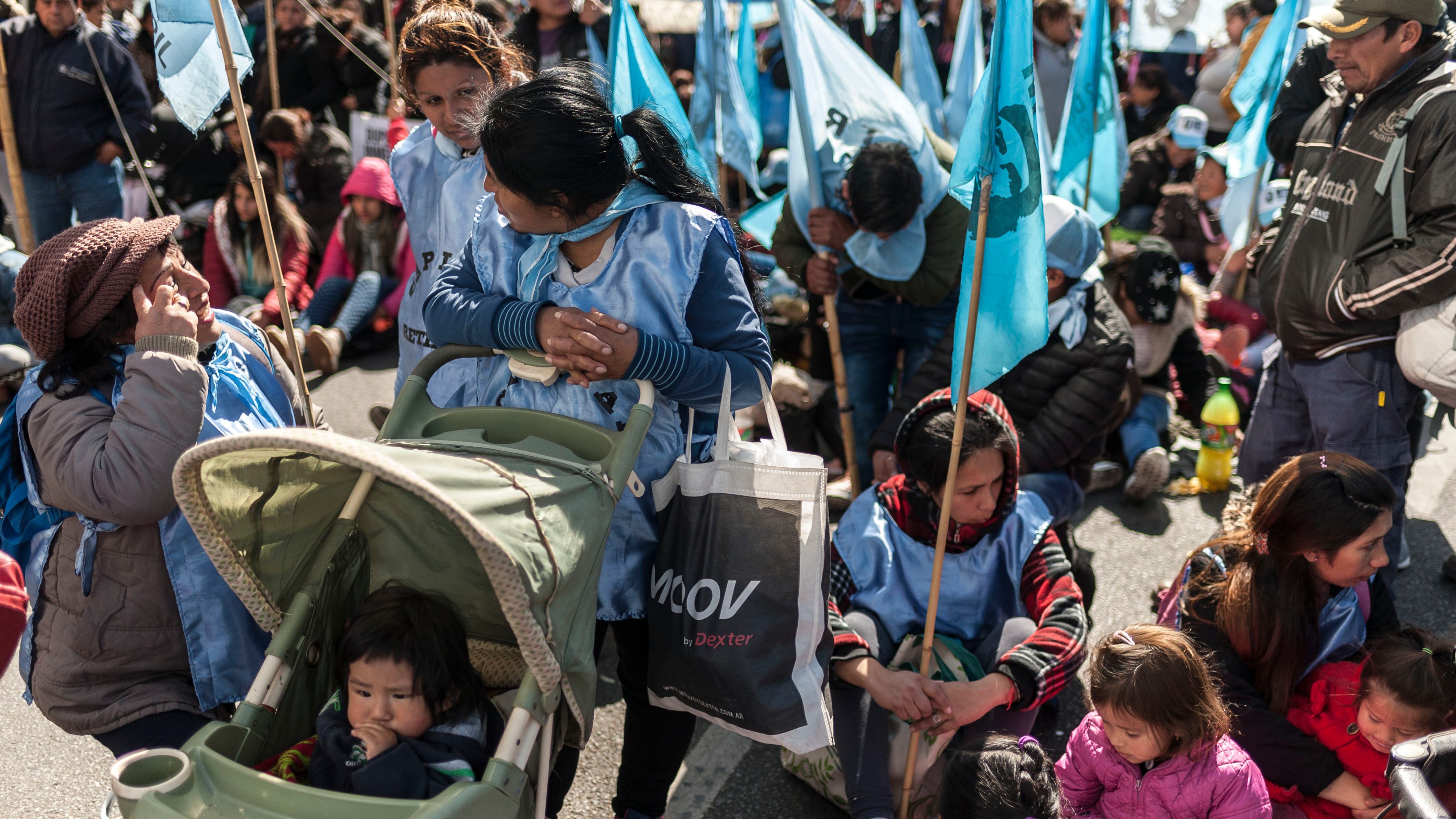 El reclamo por la emergencia alimentaria en el centro porteño.