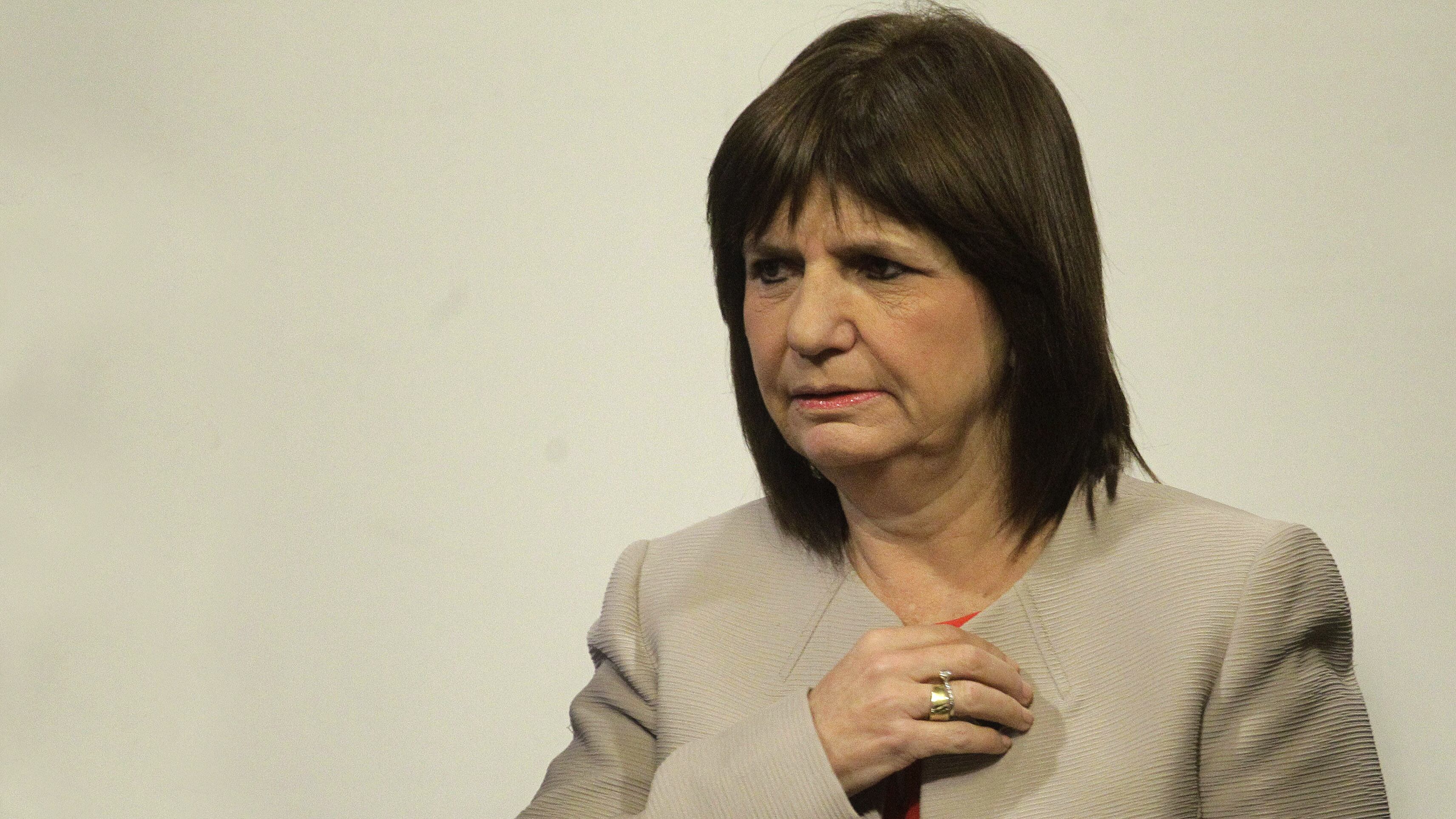 La ministra de Seguridad, Patricia Bullrich, criticó a las organizaciones sociales.
