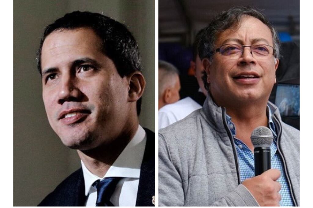 Juan Guaidó y Gustavo Petro