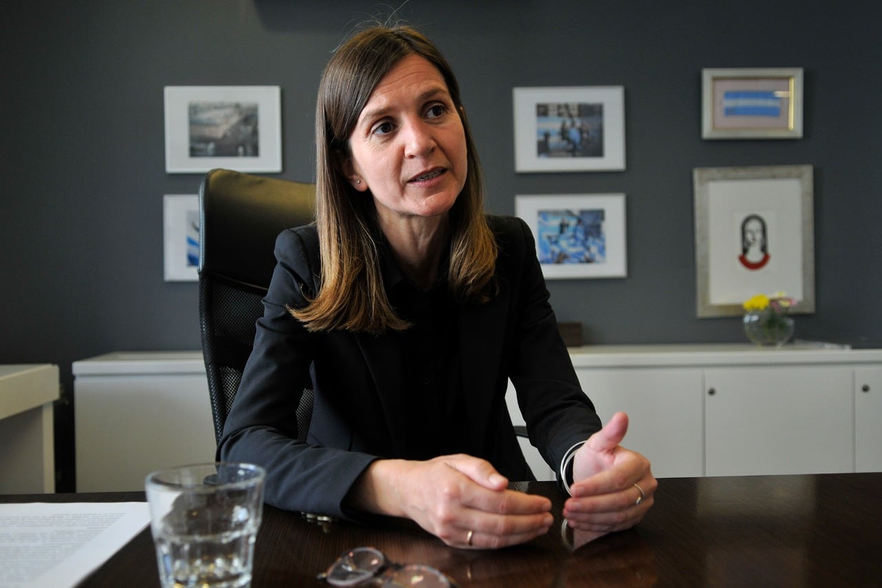 Fernanda Raverta, titular de la Anses.